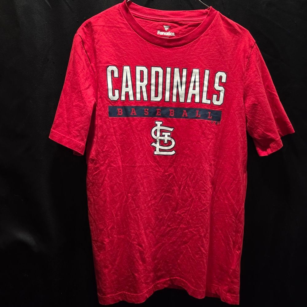 Fanatics Streetwear St Louis Cardinals MLB Baseball Red Graphic SS Tee Mens Sz M